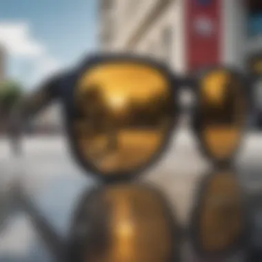 Lens Technology: Enhancing the Skate Experience Close-up of polarized lens reflecting vibrant skate graphics