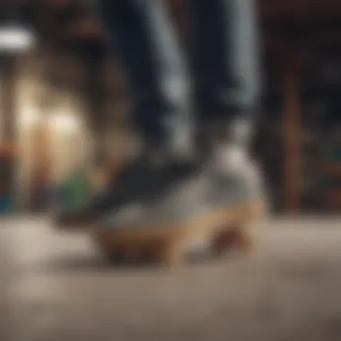 Skater showcasing style and performance with Reebok Club C Double Vintage