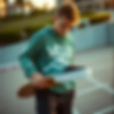 Skateboarder showcasing personal style with Vans Era