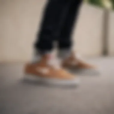 Group of skaters discussing the impact of Janoski shoes on their performance.