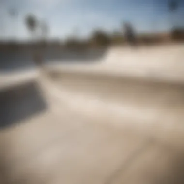Dynamic Features of LA Skate Parks A vibrant skate park in Los Angeles showcasing various ramps and features for skateboarders.