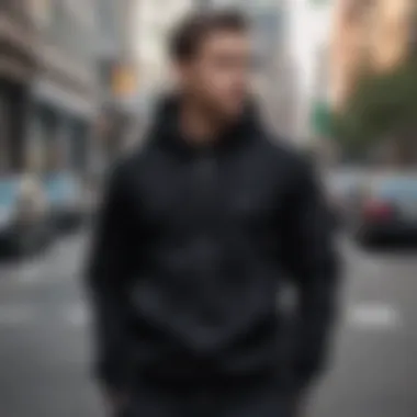 Versatile Styling Options for a Black Zip-Up Sweatshirt Versatile styling options for a black zip-up sweatshirt