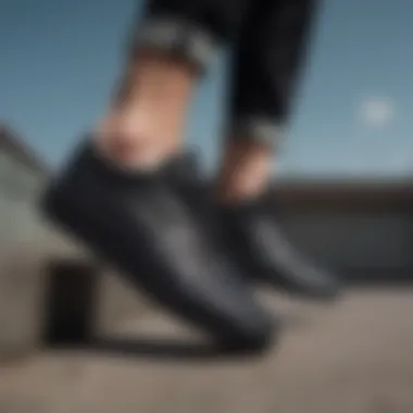 The Fashion Statement of Black Platform Vans Fashionable skatewear paired with black platform vans