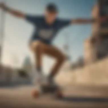 A professional skater showcasing a Plan B skateboard