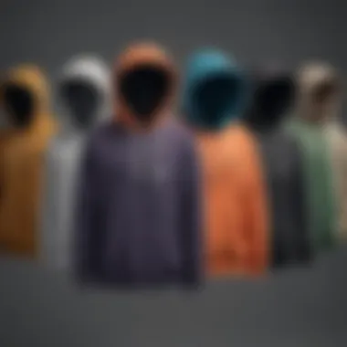 Various color options of Lee hoodies displayed