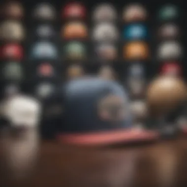 A collection of snapback trucker caps showcasing various designs and colors