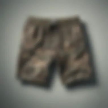 Different designs of camo sweat shorts