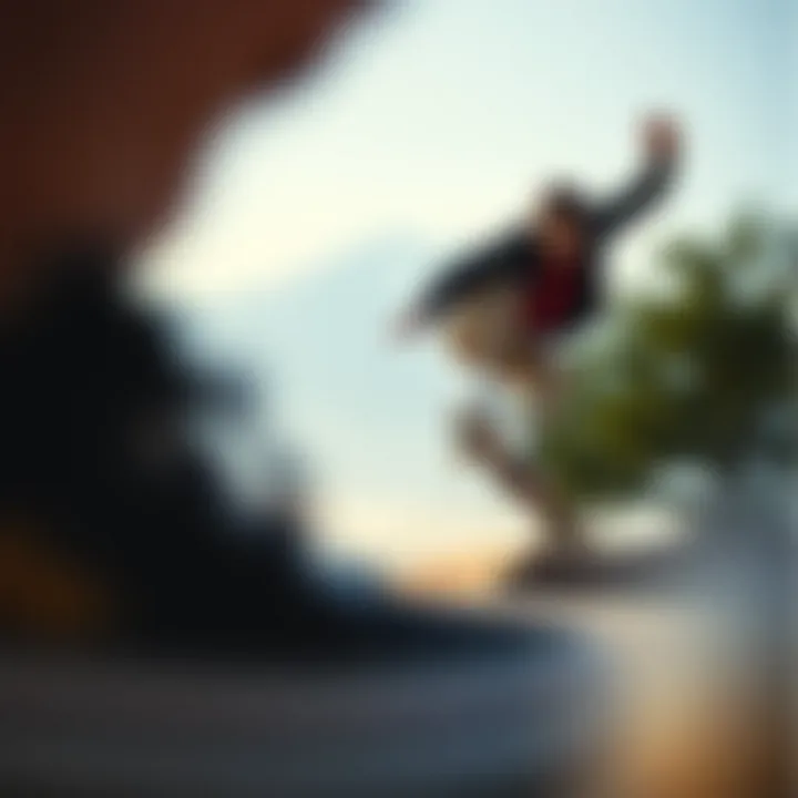 Skater performing a trick while wearing Top Sider Vans