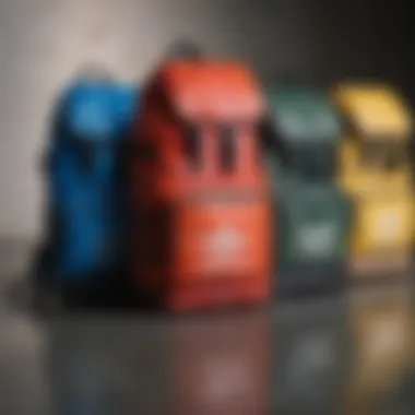 Color Variations of the Backpack Various color variations of the Trefoil Adidas backpack