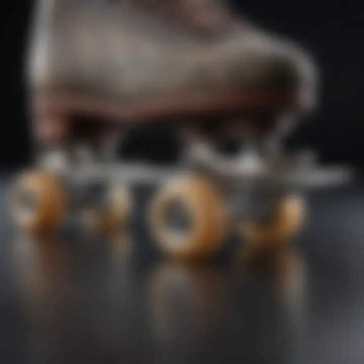 Close-up view of True TF Pro Skates showcasing intricate design details