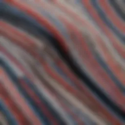 A close-up of Vans striped shirt showcasing fabric texture and design