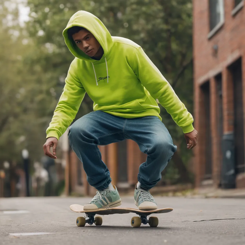 FOOTBALL FLEECE HOODIE -  LIME GREEN